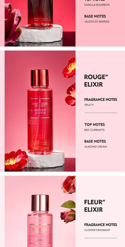 Body spray Big Brand Victoria Women's  Fragrance Floral and Fruit Tone Lasting Fragrance Thailand's Best seller 250ml