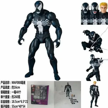 Mafex 088 Marvel Spider-Man Venom Comic Ver Re-Release Action Figures The Amazing Spiderman Collectible Toys Children For Gifts