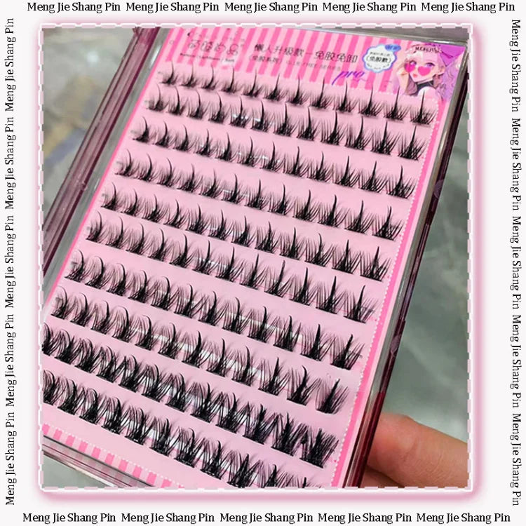 Large-capacity Self Adhesive Lashes Pure Wild False Eyelashes Glue-free Fake Eyelashes Natural Lash Clusters Novice Eyelashes