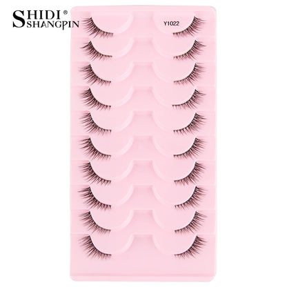 Half Lashes Mink Eyelashes Natural Soft Cat Eye False Eyelashes Long Wispy 3D Mink Lashes Makeup Eyelash Extension Fake Lashes