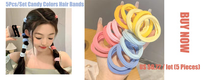 Design Elastic Hair Bands Scarf Women Silk Ponytail Holder Girl Hair Rubber Bundles Hair Tie Black Scrunchies Korean Headdress