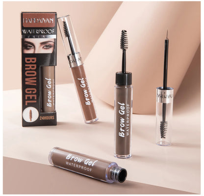 8 Color Liquid Eyebrow Cream Gel Waterproof Not easy to smudge Dyeing Eyebrow Tattoo Tint Double Head With Eyebrow Mascara Brush