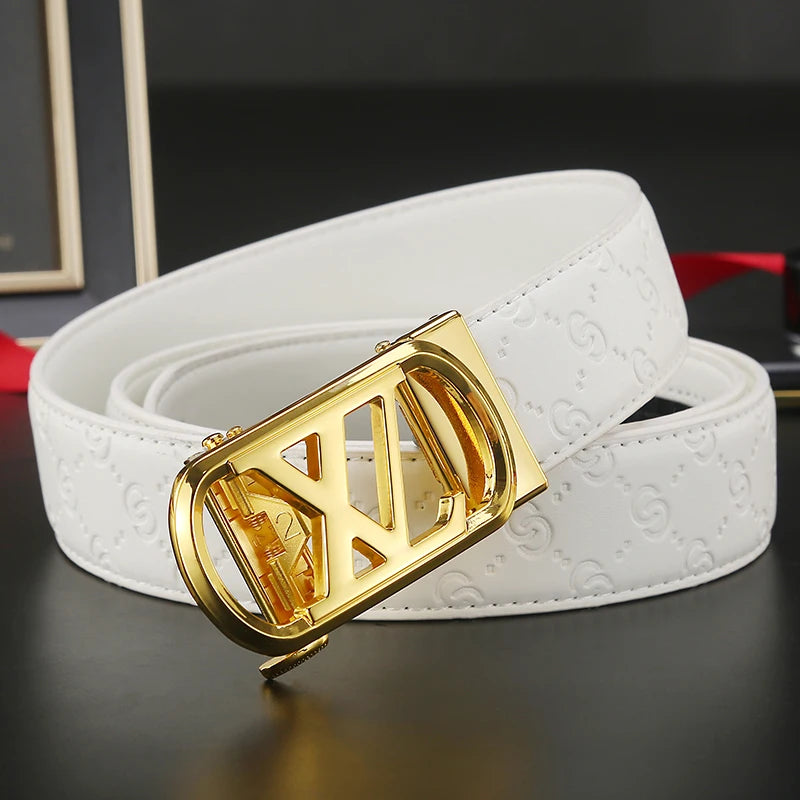 New Men Belts Luxury Famous Genuine Leather Male Belts for Women wide 3.4cm High Quality Designers Brand Buckle Strap jeans