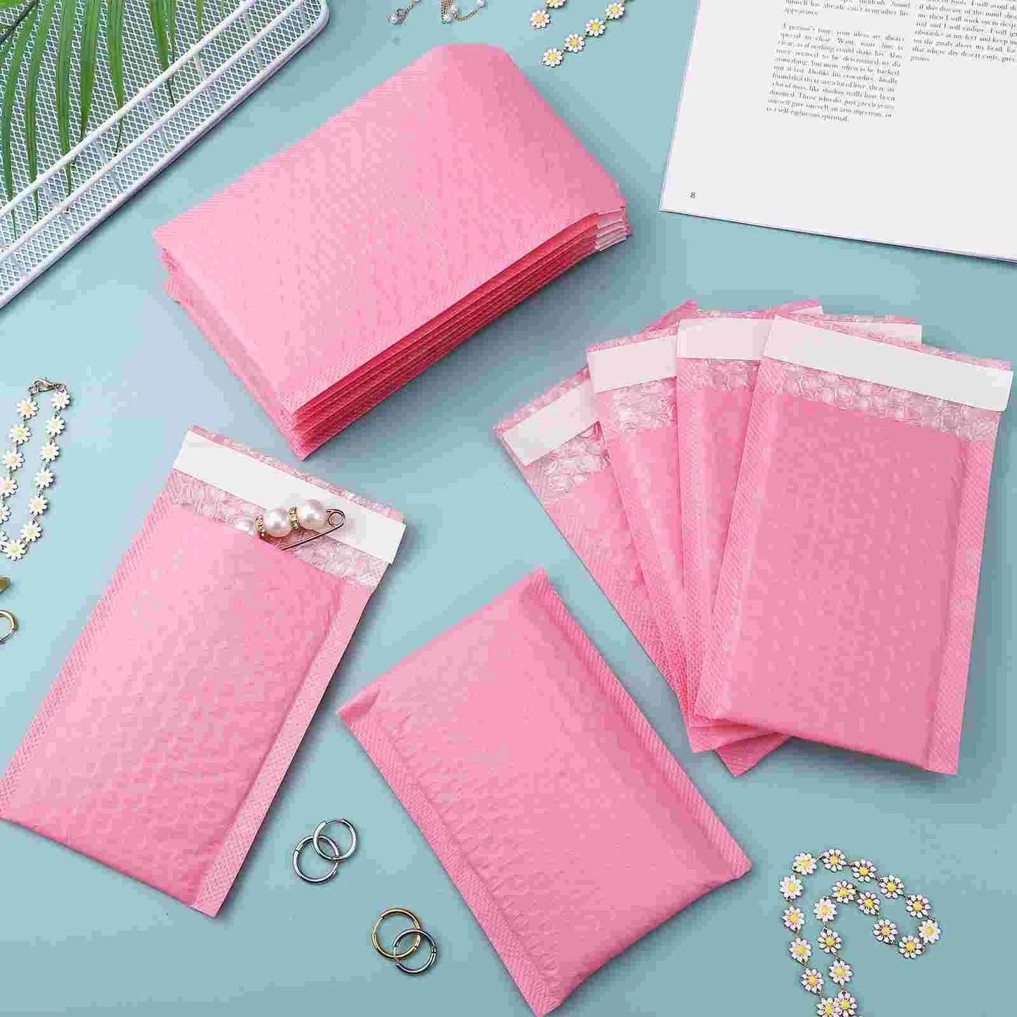 30 Pcs Press on Nail Packaging Self-sealing Mailer Bag Envelopes Mailers