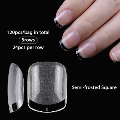 120pcs XXS Short Almond Full Cover Sculpted Soft Gel Nail Tips Press on Nail Extension System Nail Artificial Fake Nail Supplies