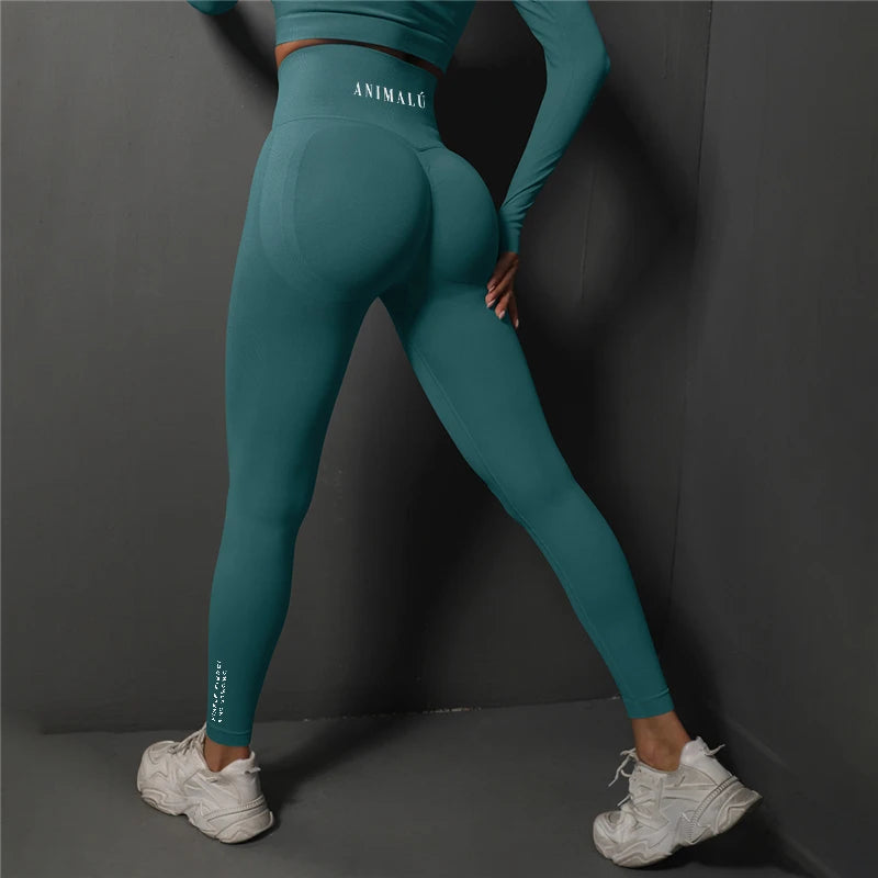 2023 ANIMALU Seamless Leggings Women Gym Yoga Pants Women's High Waist Legging Fitness Workout Tights Running Pants