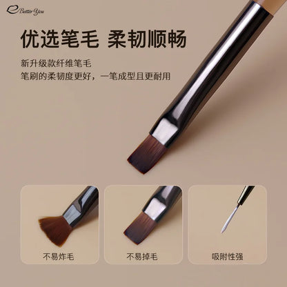 1Pc Nail Art Liner Brush Stripe Pattern Painting Brush Acrylic UV Gel Extension Drawing Carving Pen DIY Manicure Tool Nail Brush