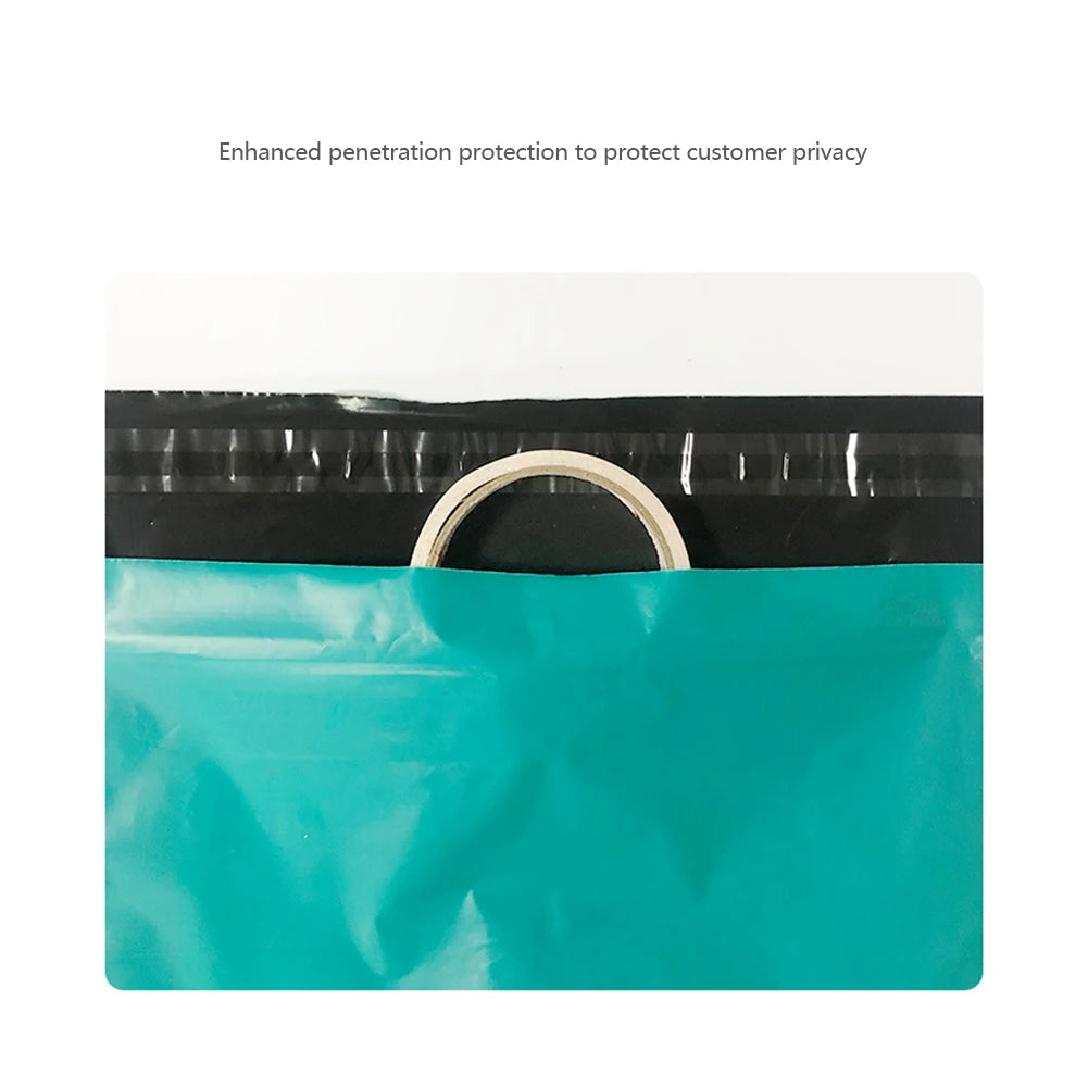 100Pcs Plastic Courier Green Express Bag Packaging Bags Thicken Clothing Waterproof Mailing Bags Self Seal Envelope Pouch