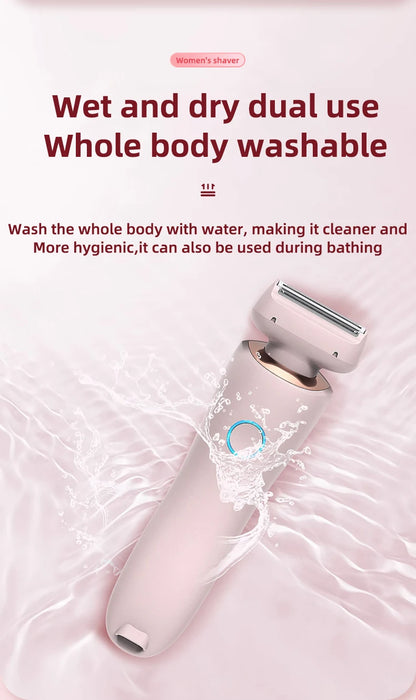 Painless Hair Removal Epilator USB Rechargeable Trimmer Women Body Razor Face Leg Armpit Bikini Hand Pubic Shaver Hair Remover