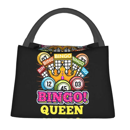 I Love Bingo Game Insulated Lunch Bags for School Office Waterproof Cooler Thermal Lunch Box Women lunchbag