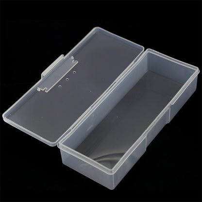 Nail Art Storage Box Nail Accessories Organizer Plastic Container Nail Rhinestone Brush Pen Buffer Grinding Files Storage Box