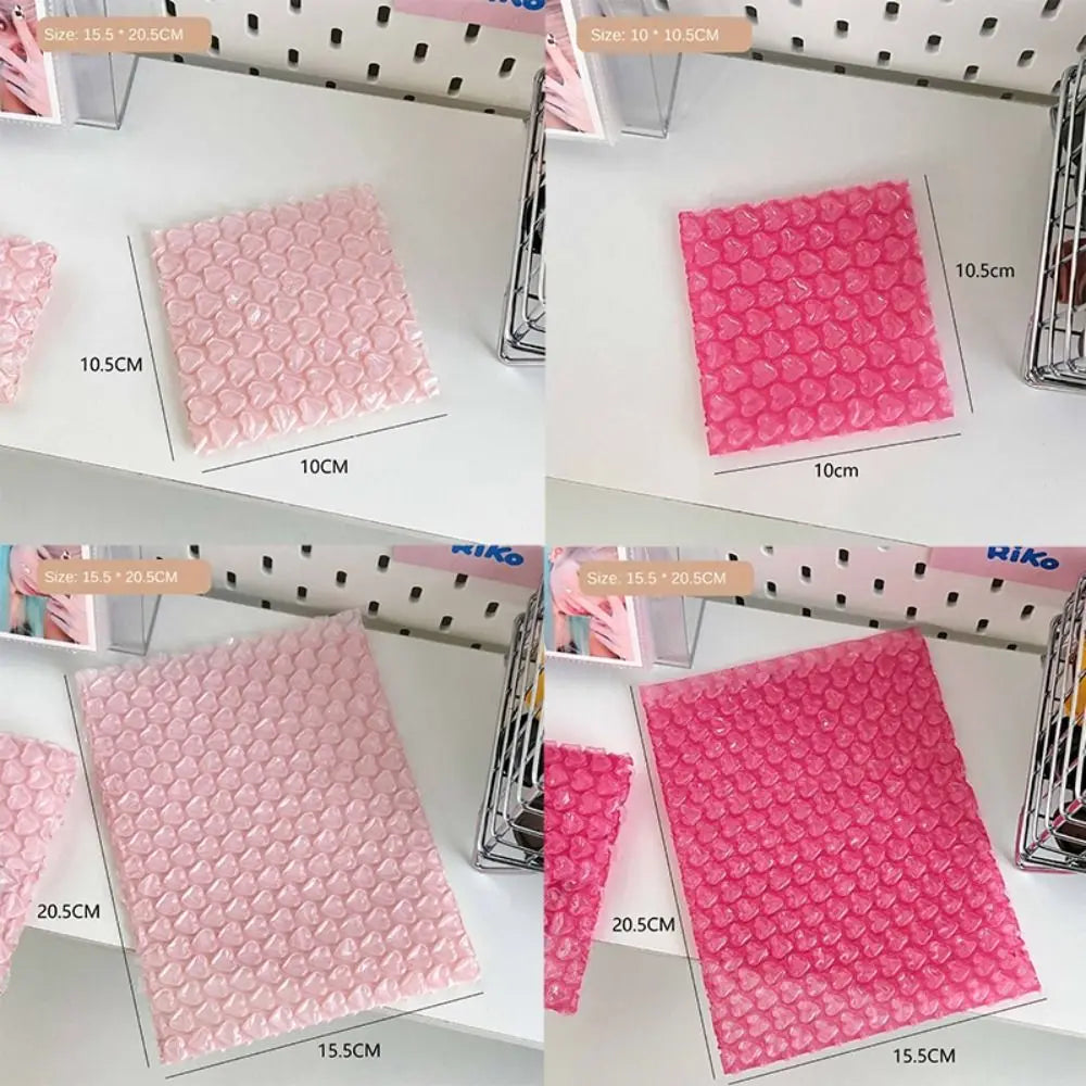 10/1pcs Heart Bubble Bag Self-Seal Packaging Shockproof Padded Envelopes Pink PE Gift Packaging Bag Small Business Supplies