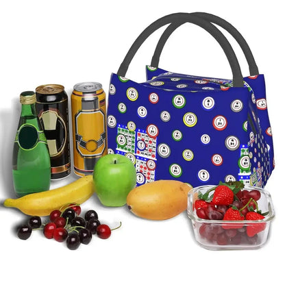 I Love Bingo Game Insulated Lunch Bags for School Office Waterproof Cooler Thermal Lunch Box Women lunchbag