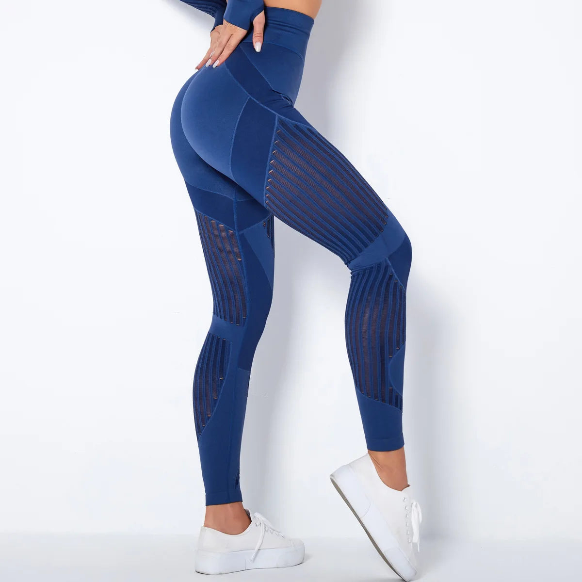 Sexy Women Fitness Leggings Hollow Seamless Leggings High Waist Gym Workout Legging Fashion Breathable Yoga Pant