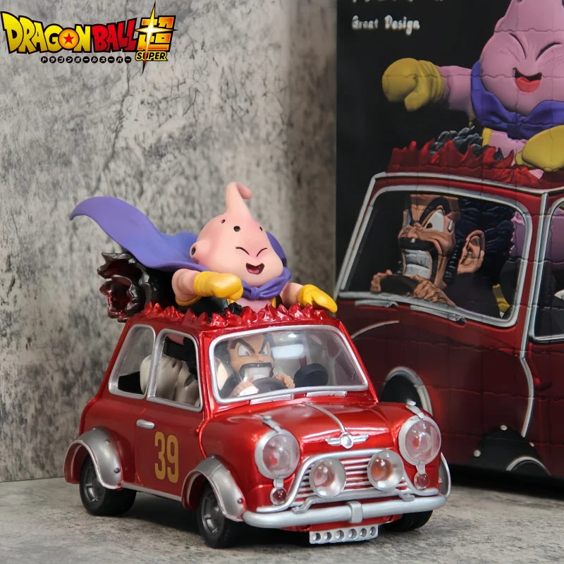 14cm Dragon Ball Z Fat Buu Anime Figures Majin Buu Figurine Mr. Satan Drive Car Pvc Statue Collectible Model Decoration Toy Gift