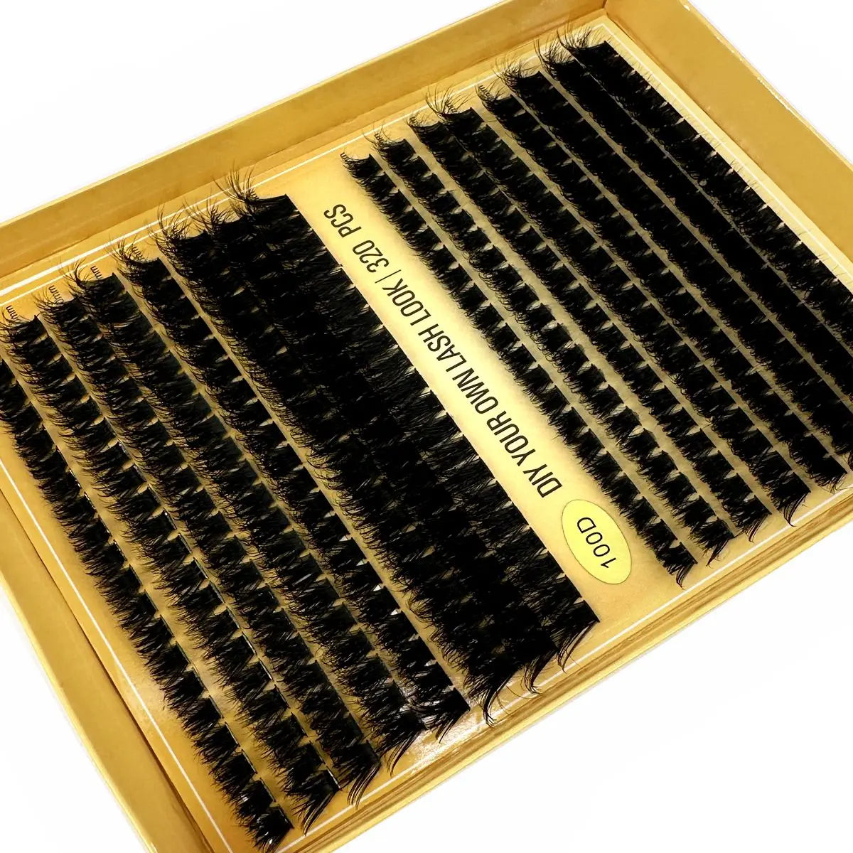 16Rows 320Bundles 5D Fluffy Lashes Cluster 60/80/100D Thick Eyelash Russia Curl Wispy Individual Lashes 8-16mm Eyelash Extension