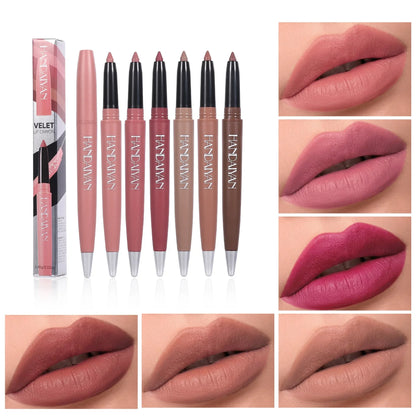 Outline Lips Liner Pencil Velvet Lip Crayon Soft Smooth Colorful Matte Contour Tint Slim Lipstick Long-Lasting Creamy Cosmetics