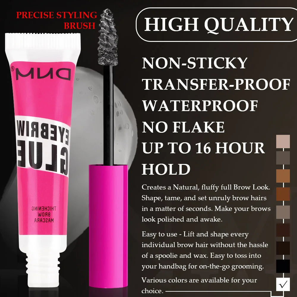 9 Colors Eyebrow Dye Styling Gel Thickening Fiber Brow Tint  Waterproof Easy To Wear Natural Full Eyebrow Cream Eyes Makeup Tool