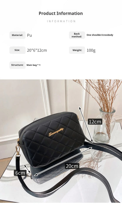 2024 Tassel Small Messenger Bag For Women Trend Lingge Embroidery Camera Female Shoulder Bag Fashion Chain Ladies Crossbody Bags