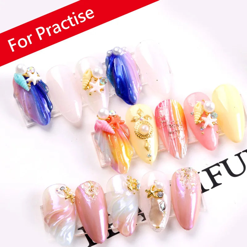 TSZS 200pcs/Bag ABS Same Size Of Oval Suqare Shape Specific Sizes False Nail Tips Full Cover Clear Prastic Nails Size 3 4 5 6