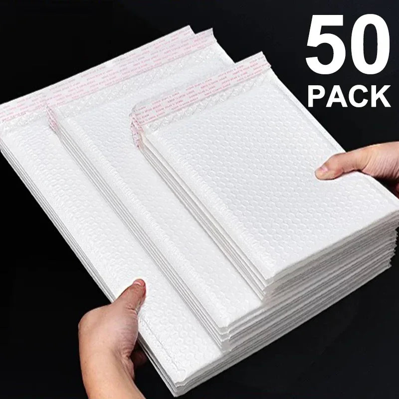 Multifunctional Self-Seal Business Mailing Packages White Foam Bubble Envelopes Adhesive Waterproof Shipping Bags for Packing