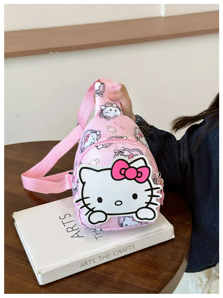 Sanrio Tide Children's Backpack Cartoon Cute Male and Girls Crossbody Shoulder Bag South Korea Ultra Light Children's chest bag