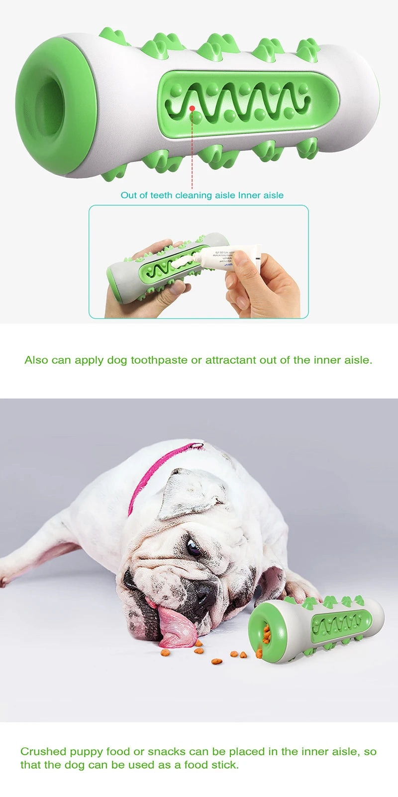 Rubber Dog Molar Toothbrush Toys Chew Cleaning Teeth Safe Puppy Dental Care Soft Pet Cleaning Toy Supplies Pet accessories