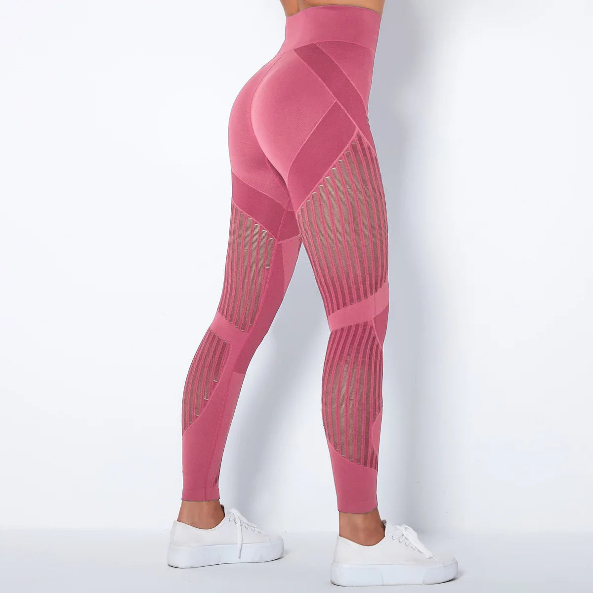 Sexy Women Fitness Leggings Hollow Seamless Leggings High Waist Gym Workout Legging Fashion Breathable Yoga Pant