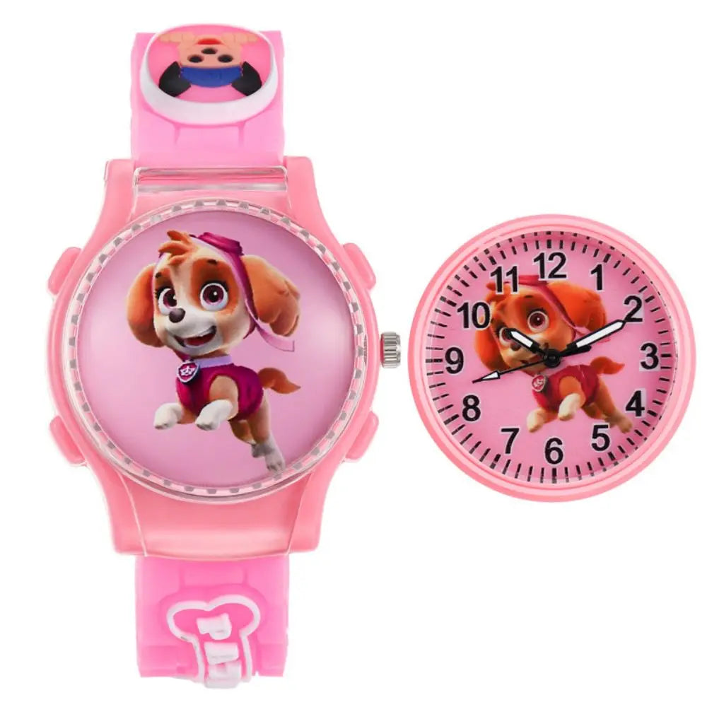 Cute Paw Patrol Watch Cartoon Figure Skye Chase Marshall Everest Children's Electronic Digital Waterproof Watches Kids Toy Gifts