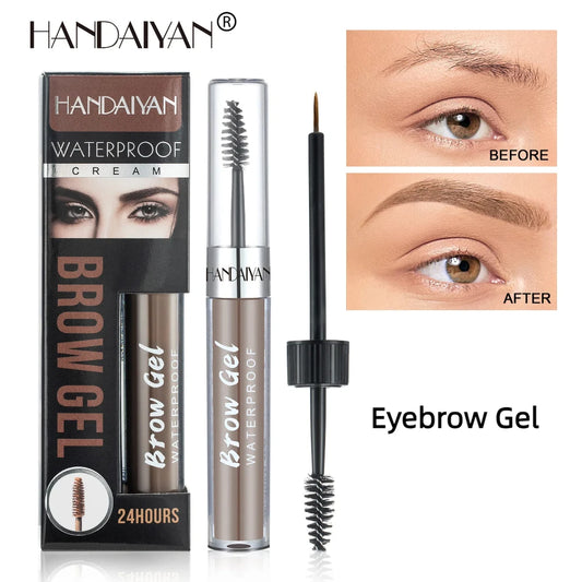 HANDAIYAN Eyebrow Tattoo Gel Semi-permanent Waterproof Lasting Eye Brow Tint Dye Black Brown Eyebrow Dyeing Cream Women Makeup