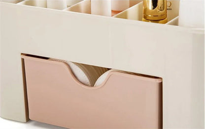 Double Layer Plastic Makeup Organizers Storage Box Cosmetic Drawers Jewelry Display Box Case Desktop Container Boxes Organizer