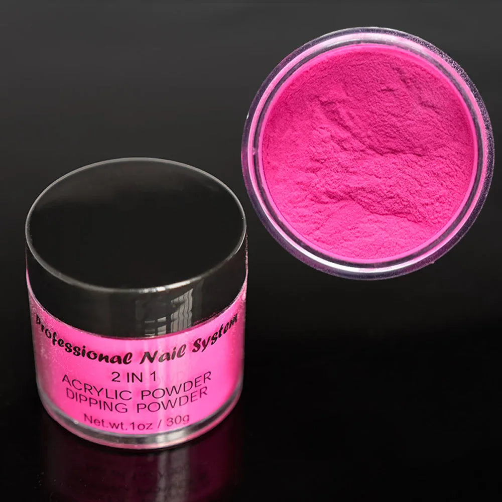 1oz Neon Fluorescent Dip Powder Pigment Nude Pink Acrylic Powder Dipping Powder Nail Supplies For Professionals