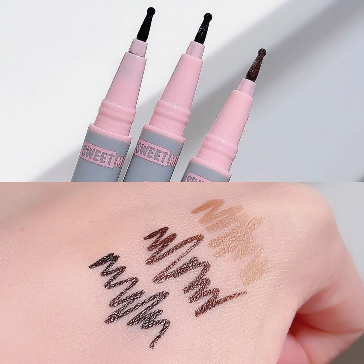 Natural Lifelike Fake Freckle Makeup Pen Liquid Lightweight Round Head Fake Spot Pen long Lasting Waterproof Face Dot Mole Pen