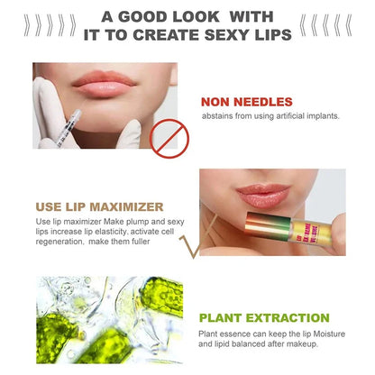 Lip Plumper Oil Serum Instant Long Lasting Volumising Essence Oil Repair Lip Fine Lines Increases Elasticity Sexy Lip Balm New