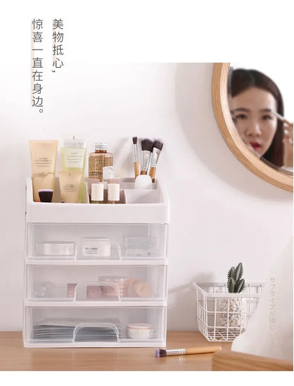 Make Up Case Jewelry Container Box Makeup Organizer Drawers Plastic Cosmetic Storage Box Makeup Brush Holder Organizers