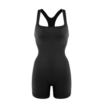 Seamless Bodysuiyts for Women  Contracted Tummy Control Rompers Sexy Sleeveless Backless  Yoga Sets Jumpsuits Women's Clothings