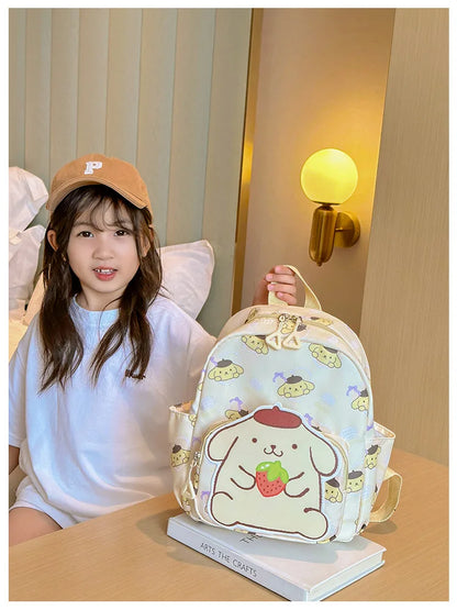 Sanrio Hello Kitty Cinnamoroll Saco De Livro Dos Desenhos Animados, Mochila Estudante Kawaii, Bolsa De Ombro De Alta Capacidade,