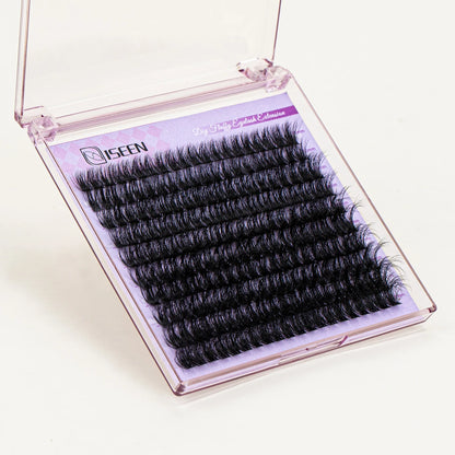 200pcs DIY Cluster Eyelash Extension 10rows Dovetail Segmented Lashes fluffy 50D/80D/100D Explosive Eyelash