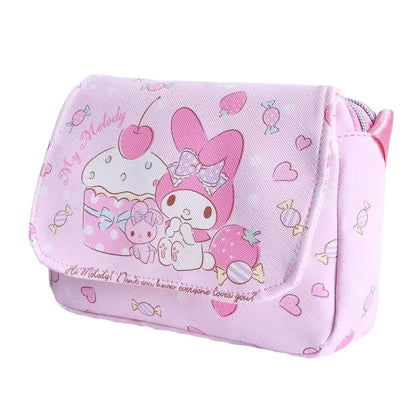 Kawaii Sanrio Hello Kitty Cartoon Anime Kuromi My Melody Messenger Bag Toy Cute Coin Purse Shoulder Bag Toy Girls Handbags