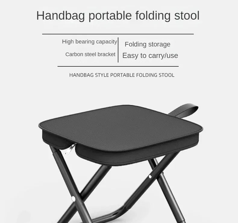 Outdoor folding chair, picnic camping, small horse fishing stool, portable folding stool, multifunctional stool for home use