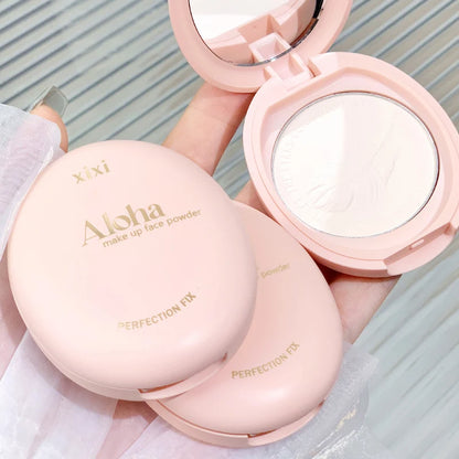 Face Powder Oil-control 24 Hours Long Lasting Waterproof Matte Pressed Powder Poreless Concealer Makeup Setting Compact Powder