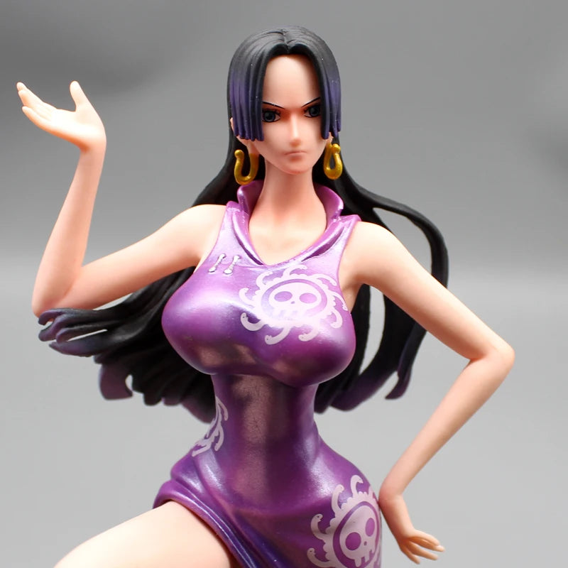 Boa Hancock 25cm One Piece GK PVC double-end Double arms Anime Figure Model Room Decora Collection Doll Gift Birthday Toys Gifts