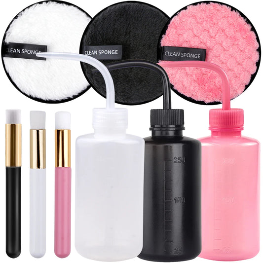 Eyelash Cleaning Washing Bottle Eye Lash Clean Brush Eyebrow Applicator Reusable Makeup Remover Pads Lash Shampoo Make Up Tools