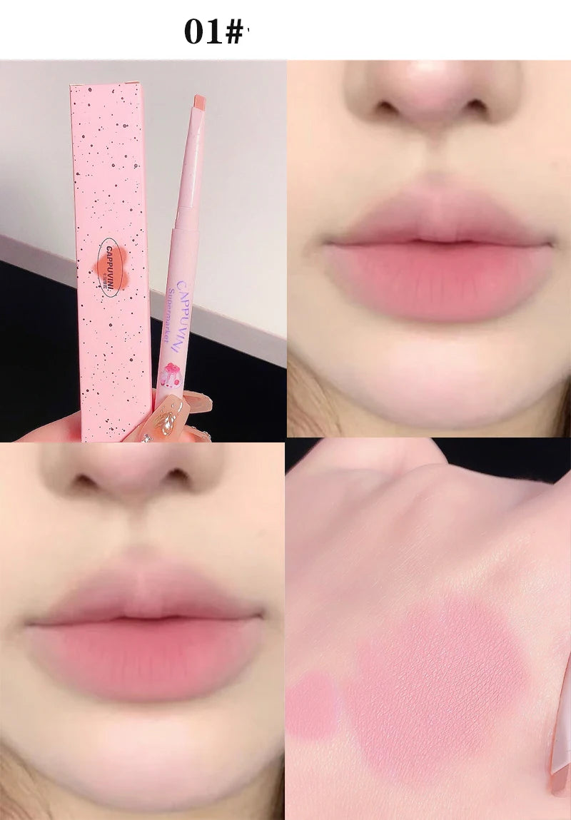 Milk Matte Smooth Lip Liner Pen Long Lasting Lipstick Contouring Waterproof Lip Stick Pencil Nude Pink Lip Tint Lipliner Makeup