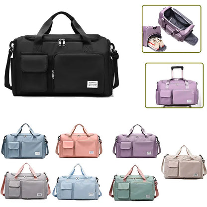 Travel Bag Female Large-Capacity Hand Luggage Dry-Wet Separation Sports Fitness Bag Short-Distance Travel Package