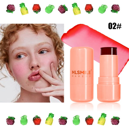 Jelly Gel Blush Moisturizing Lip Cheek Multi-use Balm Natural Rouge Tinted Blusher Stick Long Lasting Brighten Skin Makeup