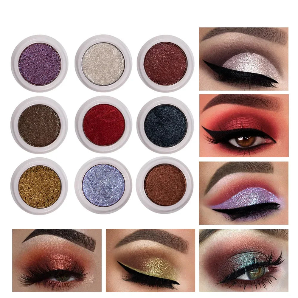 Mashed Potatoes Eye Shadow Metal Chameleon Makeup Palette Shimmer Pigment Single Color Eye Shadow Shine Diamond Shadow