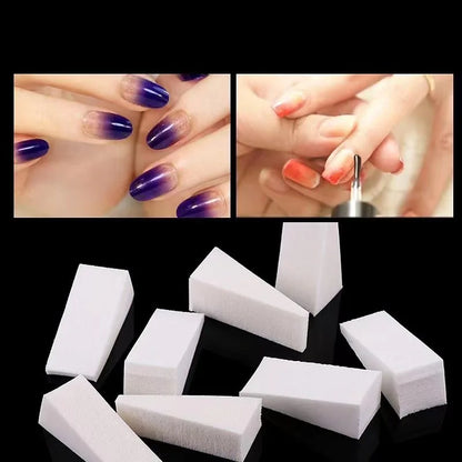 50/20Pcs Nail Art Soft Sponge Gradient Nail Art Stamper Tools Nail Gel Polish Color Patting Dyeing Tool Brush Manicure Sponges