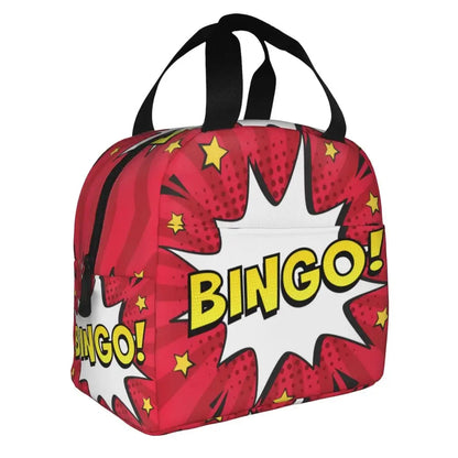 Hot Game Bingo Lunch Bag Leakproof Cooler Thermal Insulated Lunch Box For Women Kids School Beach Camping Travel Food Tote Bags