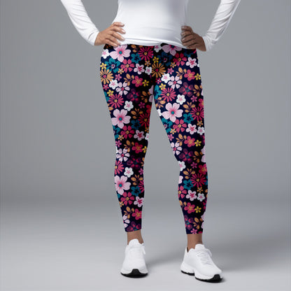 LETSFIND High Quality Fashion Fitness Leggings High Waist 3D Flowers Pattern Digital Print Sexy Casual Trousers Woman's Leggings